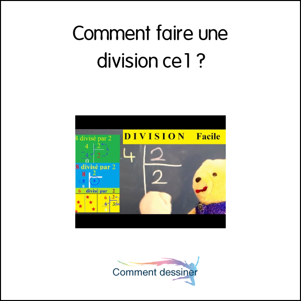 Comment faire une division ce1